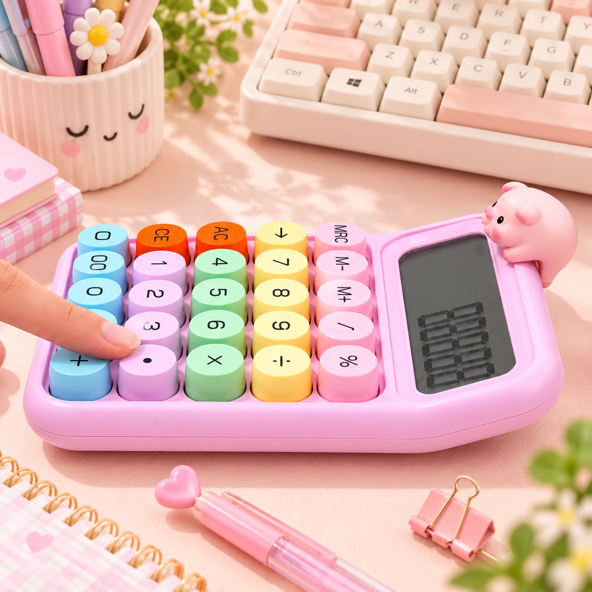 Fancy Large Calculator with Colorful Keys