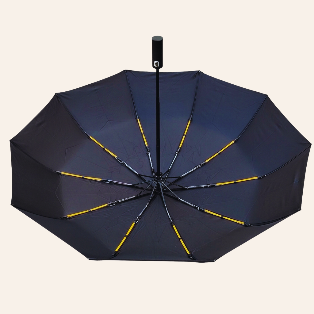 Automatic Open Close Umbrella – 46 Inch Large Foldable Rain Umbrella – Strong & Waterproof Folding Umbrella for Men & Women