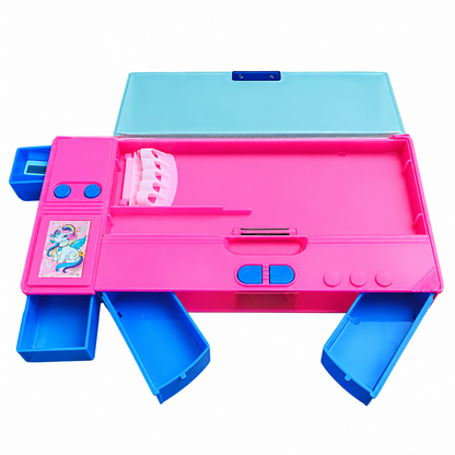 Multi-Function Stationery Organizer Box for Kids