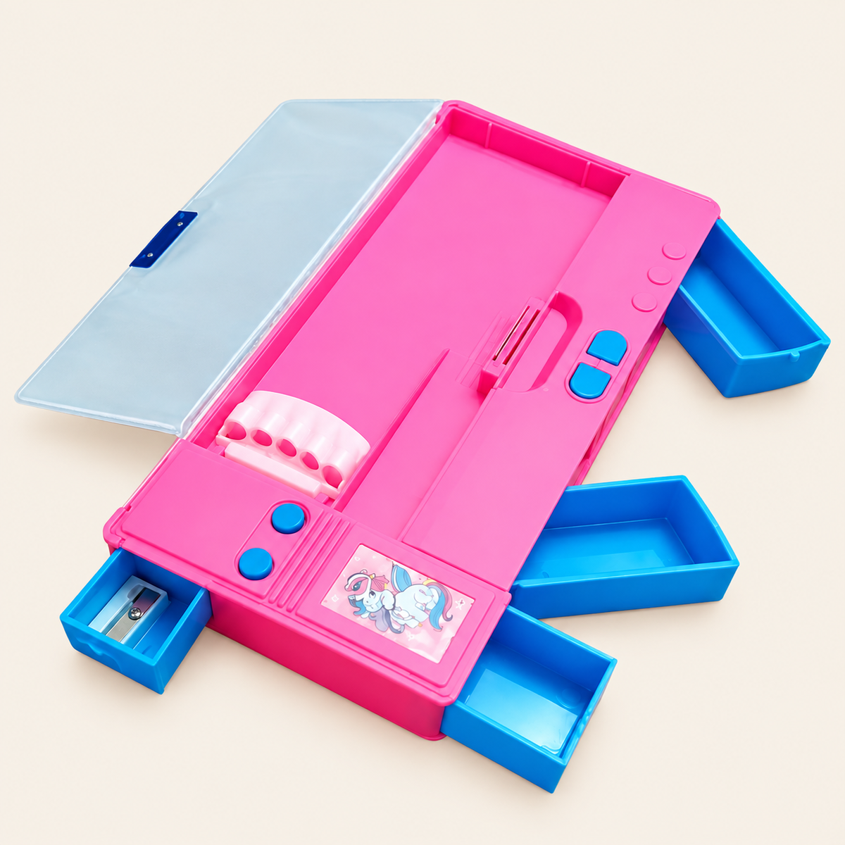 Multi-Function Stationery Organizer Box for Kids