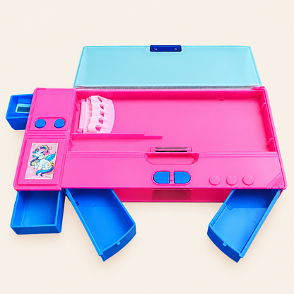 Multi-Function Stationery Organizer Box for Kids